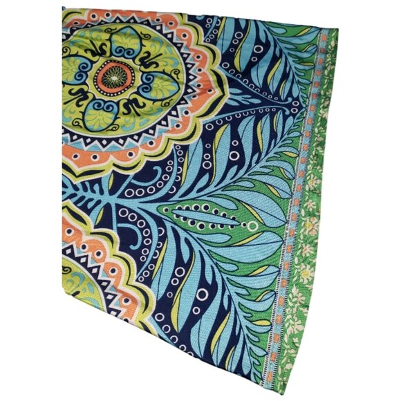 CT679 Mosaic Pattern Wide Leg Waist Pant L - Picture 3 of 4